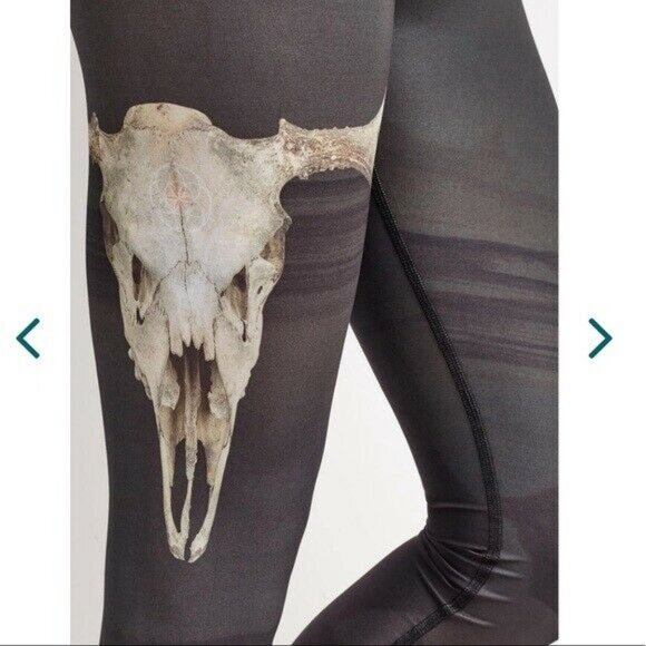 Teeki Deer Medicine Charcoal Hot Pant Stretch Gym Yoga Run Leggings Women Small‎ - Picture 11 of 11